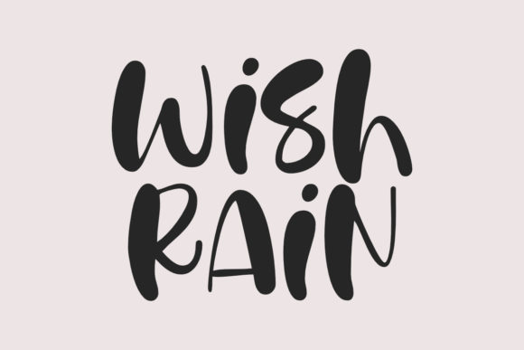Bringing Magic to Your Designs with the Wish Rain Font