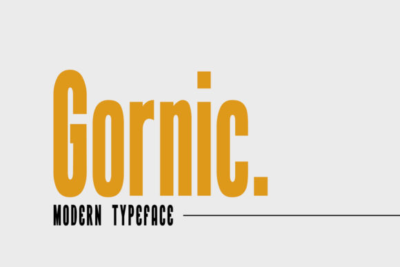 Gornic: A Bold Display Font for Branding That Commands Attention