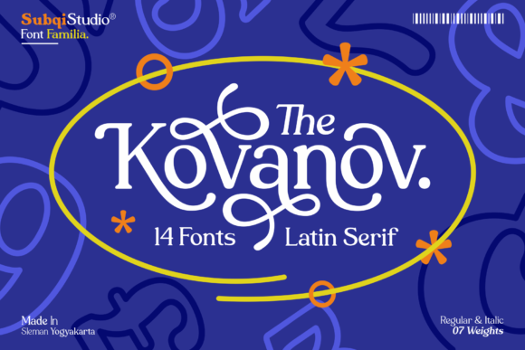 Kovanov: A Display Font Built for Bold Personality