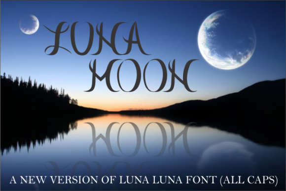 Luna Moon: A Display Font with Whimsical Charm