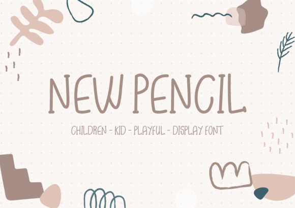 New Pencil Font: A Playful Display Typeface for Modern Web Design