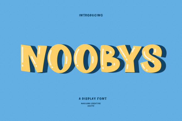 Noobys: The Cute Display Font for Editorial Mood