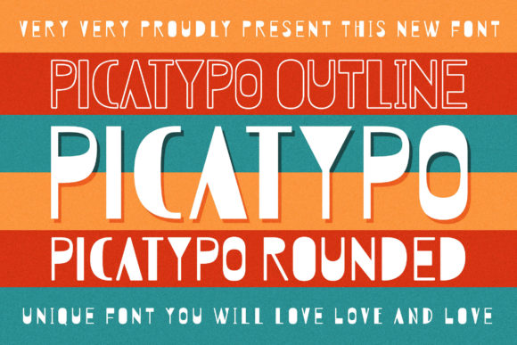 Picatypo: A Playful Display Font with a Serious Edge