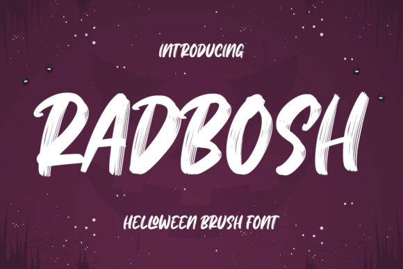 Radbosh: A Bold and Quirky Display Font for Editorial Projects