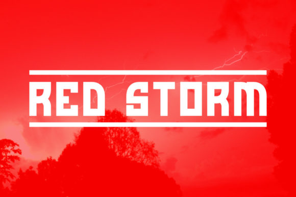 Red Storm: The Bold Display Font Your Branding Needs