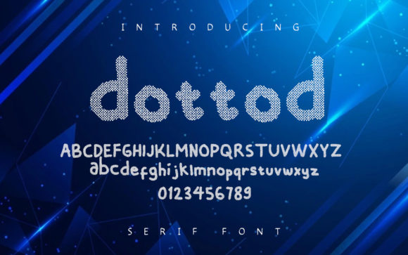 The Dottod Font: A Playful Dot-Based Display Typeface for Digital Design
