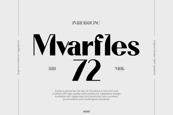 The Mvarfles 72 Font: Your Secret Weapon for Impactful Crafted Products