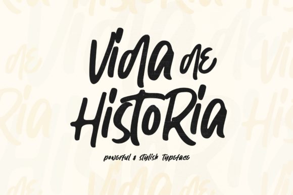 Vida De Historia: A Display Font for Modern Visual Communication