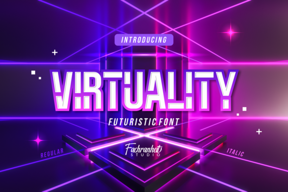 Virtuality: A Futuristic Font for Modern Creators